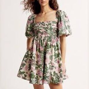 Floral Puff Sleeve Dress